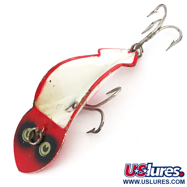  Buck Perry Spoonplug, biały/czerwony, 7 g błystka wahadłowa #7800