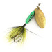 Yakima Bait Worden’s Original Rooster Tail, złoty/zielony, 3,6 g błystka obrotowa #7883