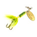 Luhr Jensen Bang Tail 0, złoty/zielony, 3,5 g błystka obrotowa #7892
