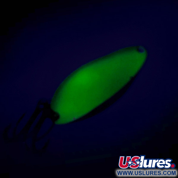 Seneca Little Cleo (Hula Girl) trollingowa UV (świeci w ultrafiolecie), żółty/zielony/nikiel UV - świeci w świetle ultrafioletowym, 4 g błystka wahadłowa #7929