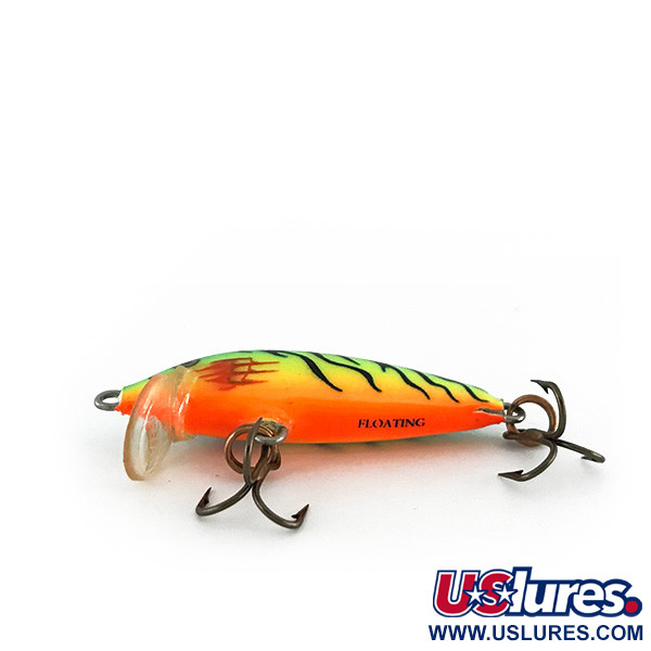  Rapala Original Floater F4 UV (świeci w ultrafiolecie), Fire Tiger (Ognisty Tygrys), 2 g wobler #8160