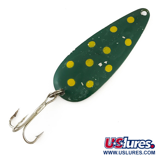 Worth Chippewa Steel Spoon, zielony/żółty/nikiel, 17 g błystka wahadłowa #8211