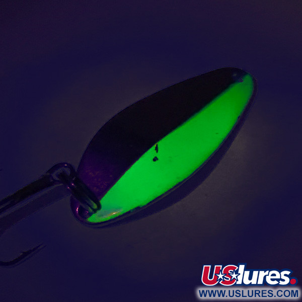  Acme Little Cleo UV (świeci w ultrafiolecie), nikiel/zielony, 7 g błystka wahadłowa #8243