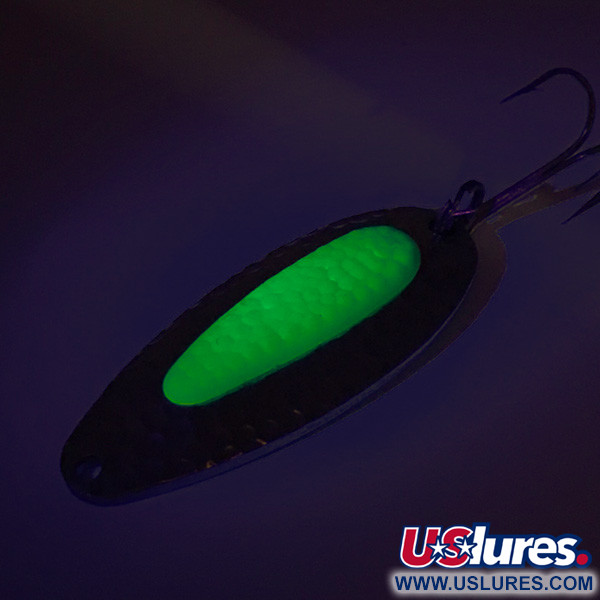  Blue Fox Pixee UV (świeci w ultrafiolecie), nikiel/zielony, 24 g błystka wahadłowa #8281