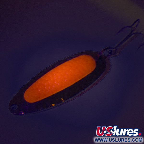  Blue Fox Pixee UV (świeci w ultrafiolecie), nikiel/pomarańczowy, 14 g błystka wahadłowa #8440