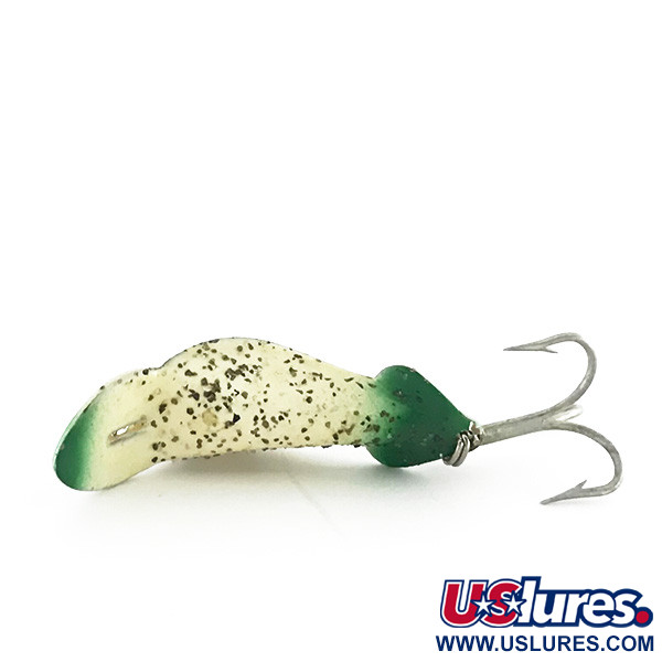 Buck Perry Spoonplug, biały zielony, 5 g błystka wahadłowa #8500