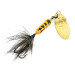 Yakima Bait Worden’s Original Rooster Tail 3, żółty/czarny/mosiądz, 6 g błystka obrotowa #9210