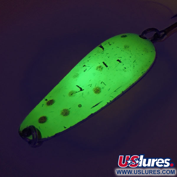 Nebco Aqua Spoon UV (świeci w ultrafiolecie), Chartreuse/Nikiel, 21 g błystka wahadłowa #9398