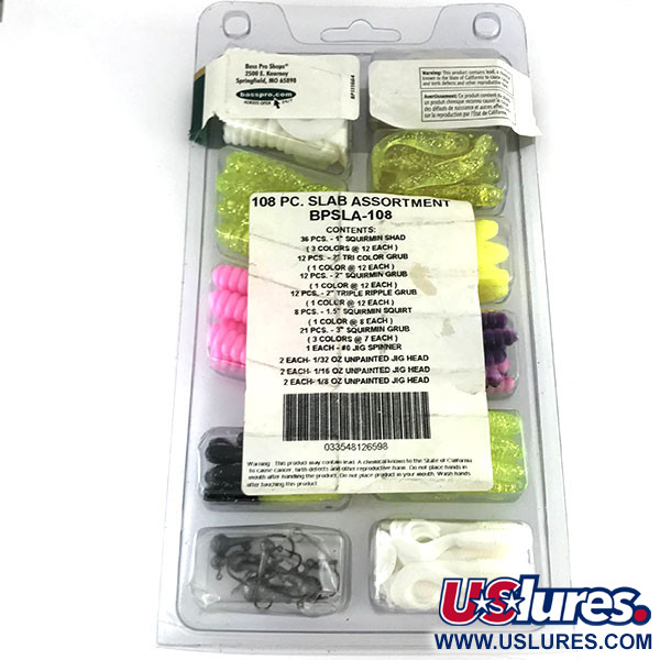  Bass Pro Shops Tournament Series 108 szt., guma, Chartreuse/różowy/biały,  g  #9514
