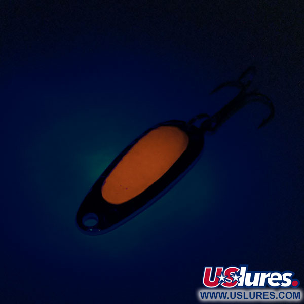  Blue Fox Pixee UV (świeci w ultrafiolecie), nikiel/pomarańczowy, 4,5 g błystka wahadłowa #9605