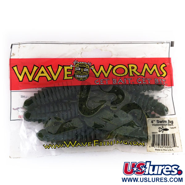 Wave industries Wave Worms Swim Bug, guma, 7 szt., Arbuz/Czarny,  g  #9615