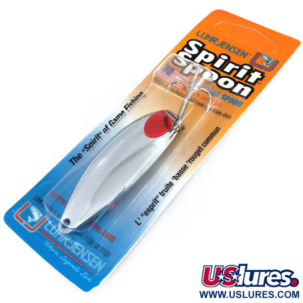 Luhr Jensen Spirit SpoonSpirit Spoon, nikiel/czerwony, 21 g błystka wahadłowa #9747