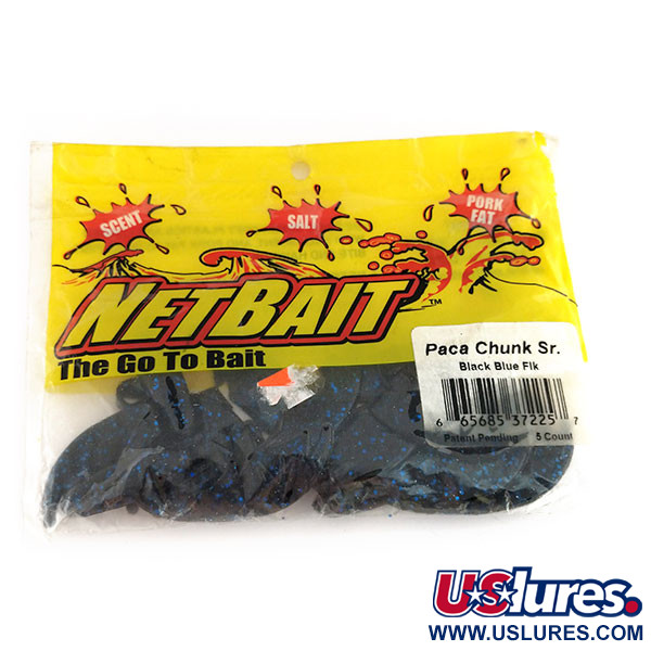  NetBait Paca Chunk Sr, 6 szt., guma, Czarny niebieski płatek,  g  #9821