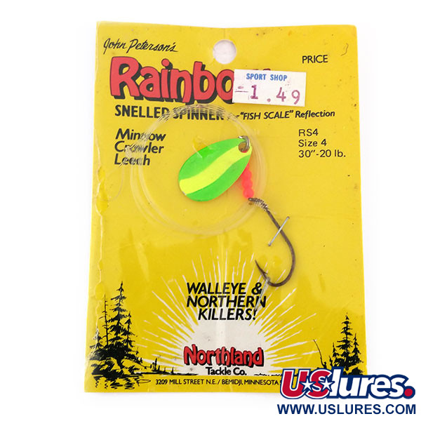  Northland tackle Rainbow Snelled Spinner, Chartreuse, 2 g  #9999